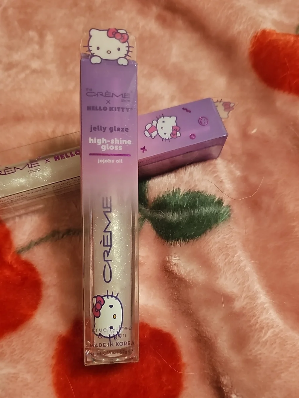 Hello Kitty Iridescent Jelly Glaze High-Shine Lip Gloss - Purple Packaging
